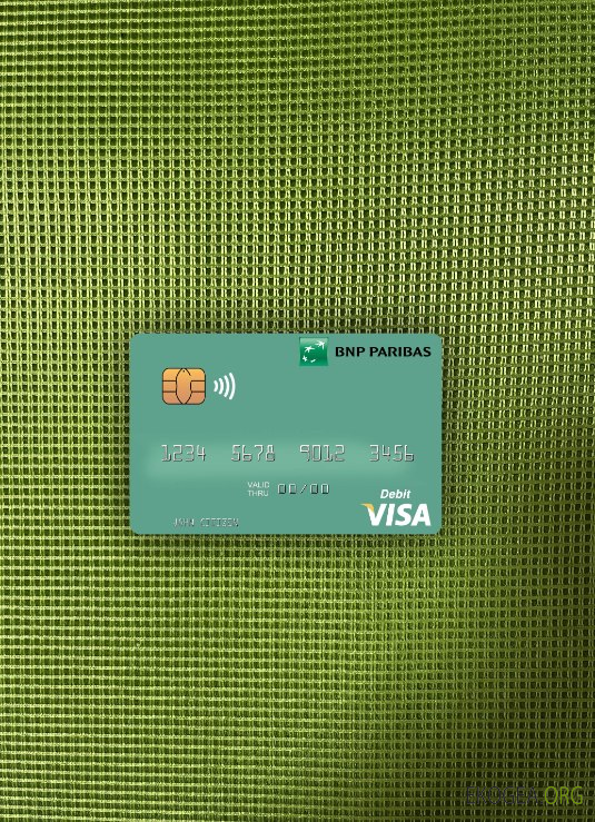 Mauritanie BNP Paribas carte de débit visa photolook recto